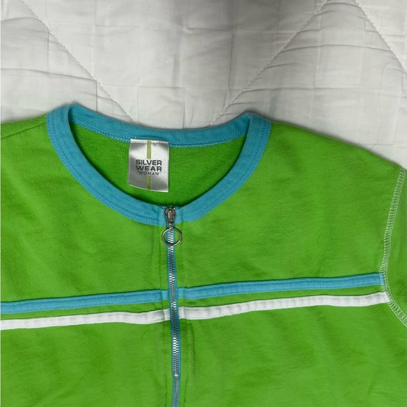 Womens warm up suit turquoise/lime. Size XL - Picture 5 of 6